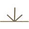 Ekena Millwork Saratoga Rough Sawn Timber Gable Bracket, Douglas Fir, 108"W x 72"H x 2"D x 4"F, 16/12 Pitch GBW108X72X0204SAR00RDF - alternate 4